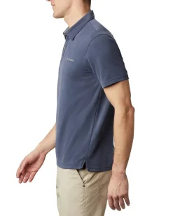 COLUMBIA - POLO MEZZA MANICA   NELSON POINT BLU  DA UOMO,  1772721_478