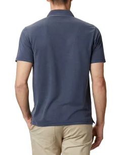 COLUMBIA - POLO MEZZA MANICA   NELSON POINT BLU  DA UOMO,  1772721_478