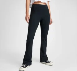 CONVERSE LEGGINGS FLARE NERO DA DONNA, 10027403