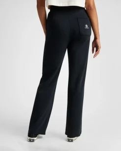 CONVERSE PANTALONE DONNA STAR CHEVRON OPEN HEM NERO, 10028418