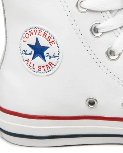 CONVERSE SCARPA BIANCA ALL STAR HIGH LEATHER CORE - 132169C