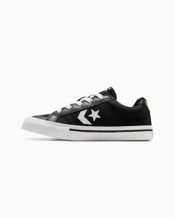 CONVERSE SCARPA SPORT CASUAL OX NERA E BIANCA  A12625C numerata 28-35