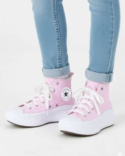 CONVERSE - SNEAKERS  DA BAMBINA CHUCK TAYLOR ALL STAR MOVE PLATFO ROSA DAL 28 AL 35, A15858C