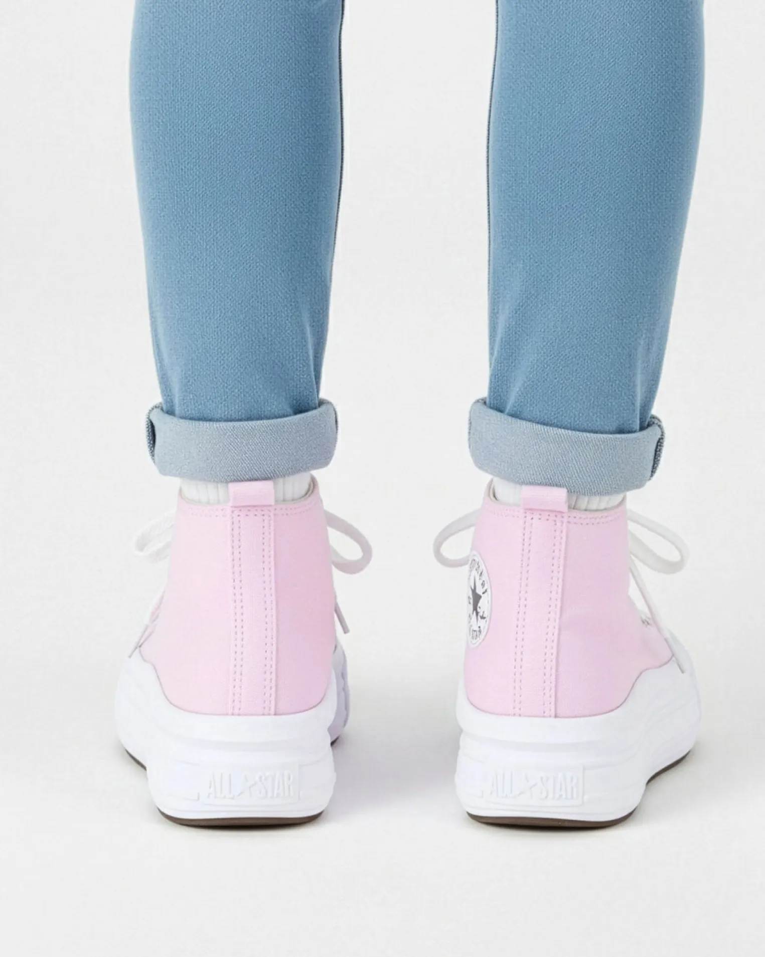 CONVERSE - SNEAKERS DA BAMBINA CHUCK TAYLOR ALL STAR MOVE PLATFO ROSA DAL 28 AL 35, A15858C