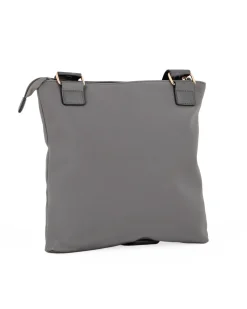 CORTINA POLO STYLE - Borsa antracite con tracolla regolabile e tasca frontale