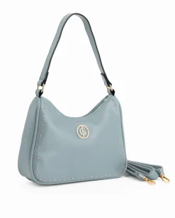 CORTINA POLO STYLE - Borsa a spalla avio con dettaglio borchie, tracolla removibile