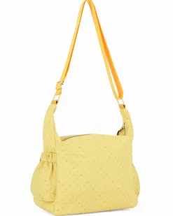CORTINA POLO STYLE - Borsa gialla con tracolla regolabile e tasca frontale