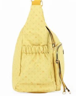 CORTINA POLO STYLE - Borsa gialla con tracolla regolabile e tasca frontale