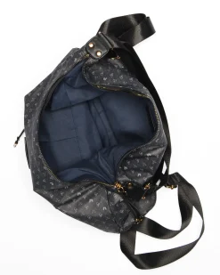 CORTINA POLO STYLE - Borsa nera con tracolla e manico regolabili e tasca frontale