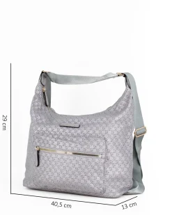 CORTINA POLO STYLE - Borsa sacca piombo loggata con tasca frontale