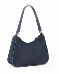 CORTINA POLO STYLE - Minibag blu con tracolla removibile