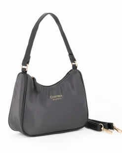 CORTINA POLO STYLE - Minibag grigia con tracolla removibile