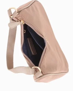 CORTINA POLO STYLE - Minibag taupe con tracolla removibile