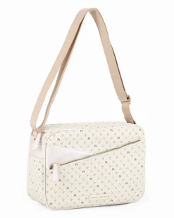 CORTINA POLO STYLE - Tracolla burro loggata con due scomparti principali e tasca frontale con zip diagonale