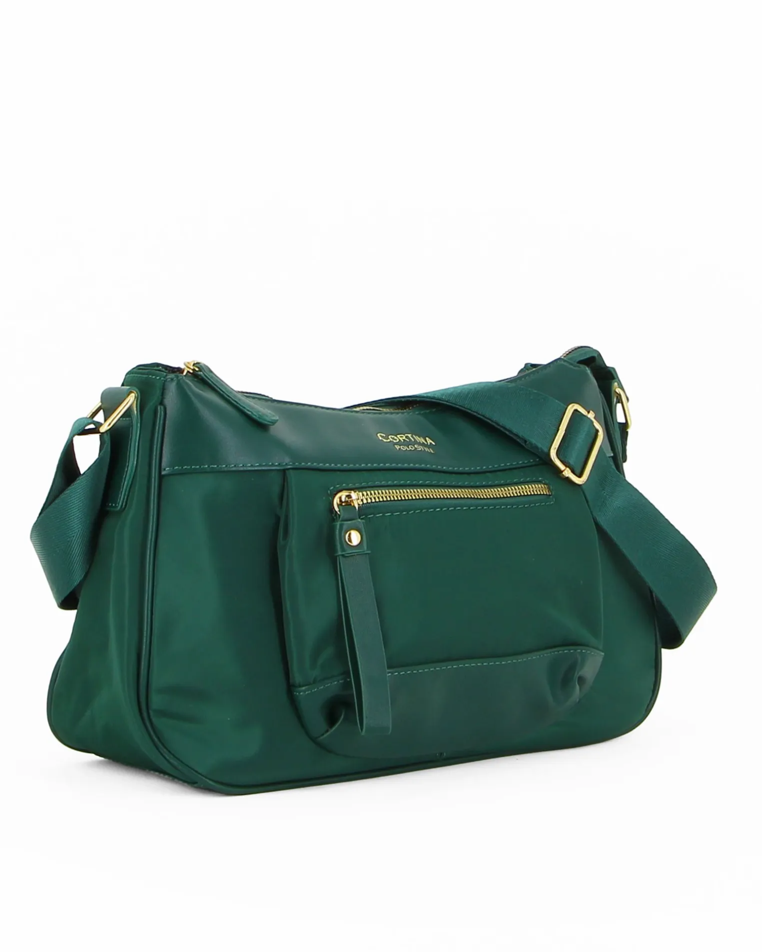 CORTINA POLO STYLE - Tracolla verde con tasca frontale