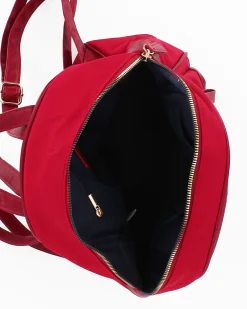 CORTINA POLO STYLE - Zaino rubino con tasca frontale