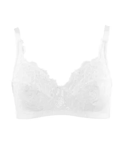 COTONELLA - REGGISENO SENZA FERRETTO IN PIZZO BIANCO- CD038