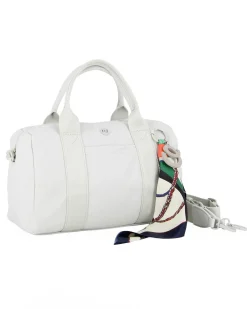 DAVID JONES - BORSA BOWLING BIANCA CON FOULARD