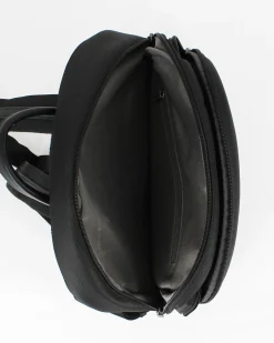 DAVID JONES - Zaino da ufficio nero con due tasche e fascia per aggancio trolley
