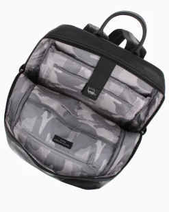 DAVID JONES - Zaino nero con doppia tasca frontale e due taschini laterali