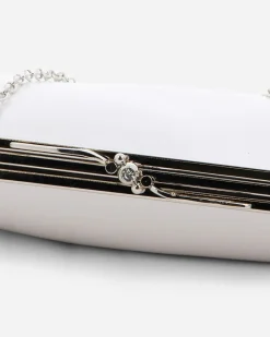 DIVAS - Pochette bianca morbida doppio scomparto