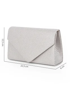 DIVAS - Pochette con patta rosa glitterata