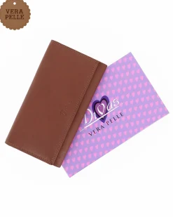 DIVAS - Portafoglio cuoio da donna con patta in VERA PELLE