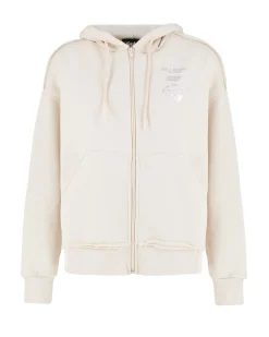 DONNA FELPA FULL ZIP CON CAPPUCCIO
