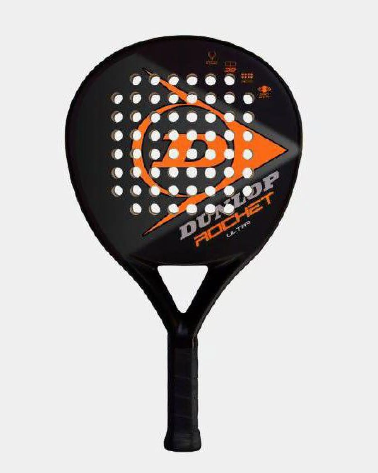 DUNLOP ROCKET ULTRA - Racchetta da padel in grafite nera e arancione
