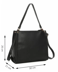 ENRICO COVERI - Borsa a spalla leopardata con pochette interna estraibile, tracolla removibile