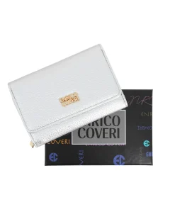 ENRICO COVERI - Portafoglio argento da donna con patta