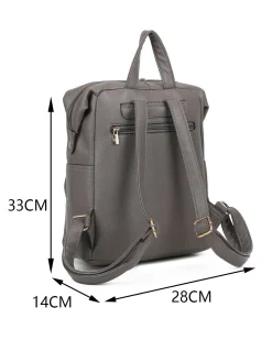 ENRICO COVERI - Zaino grigio con tascone frontale