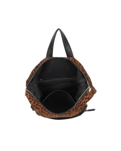ENRICO COVERI - Zaino leopardato con tascone frontale