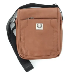 GIANMARCO VENTURI - Borsello con tasca zip su patta