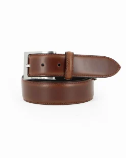 GIANMARCO VENTURI - Cinta marrone da uomo, MADE IN ITALY