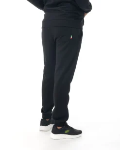 GIANMARCO VENTURI - Pantalone felpa nero da uomo