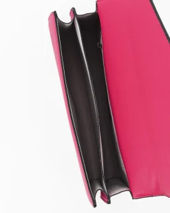 GIANMARCO VENTURI - TRACOLLA FUXIA DOPPIO SCOMPARTO CON ACCESSORIO SULLA PATTA