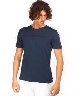 GIANMARCO VENTURI - Tshirt manica corta blu scuro da uomo