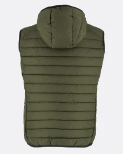 GILET CON CAPPUCCIO RIP STOP