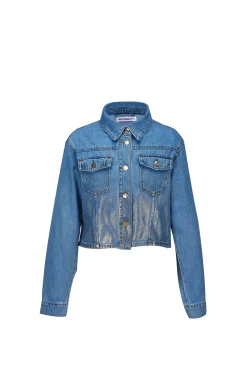 GIUBBINO JEANS SPALMATO