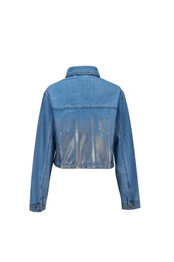 GIUBBINO JEANS SPALMATO