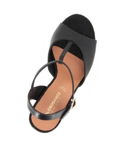 GLOBODANCE - Scarpa da ballo nera con sottopiede in VERA PELLE memory foam, tacco 9CM
