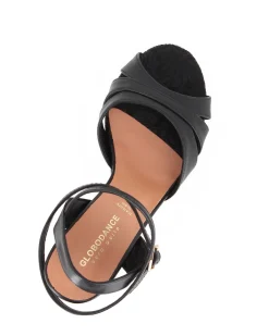 GLOBODANCE - Scarpa da ballo nera con sottopiede in VERA PELLE memory foam, tacco 9CM
