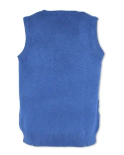 GMV - GILET SMANICATO AVIO CON SCOLLO A V IN MAGLIA