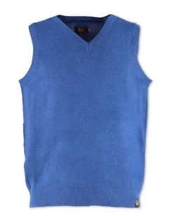 GMV - GILET SMANICATO AVIO CON SCOLLO A V IN MAGLIA