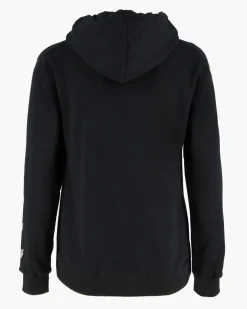 GOLA - FELPA CON CAPPUCCIO FULL ZIP NERA DA DONNA