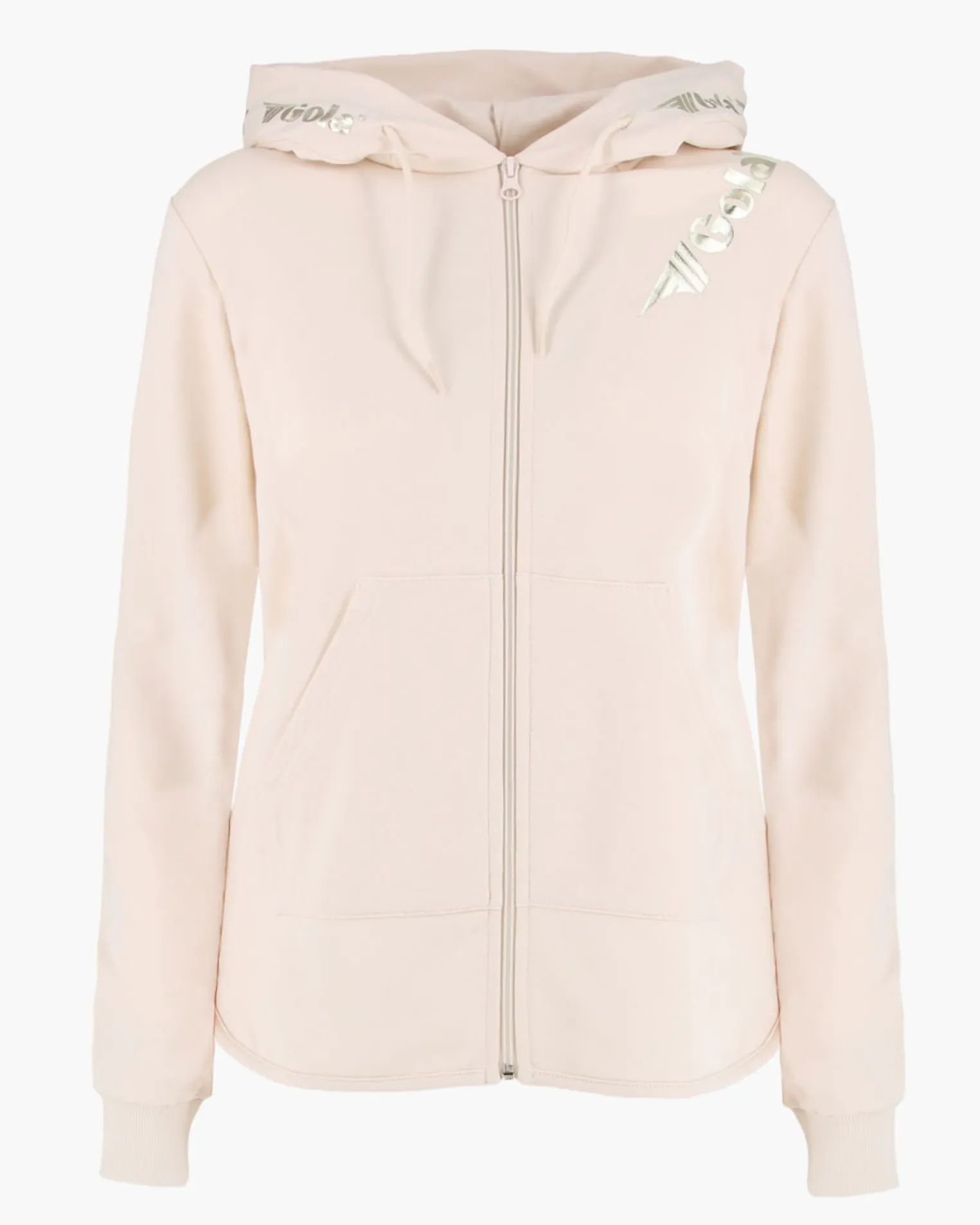 GOLA - FELPA CON CAPPUCCIO FULL ZIP CREMA DA DONNA