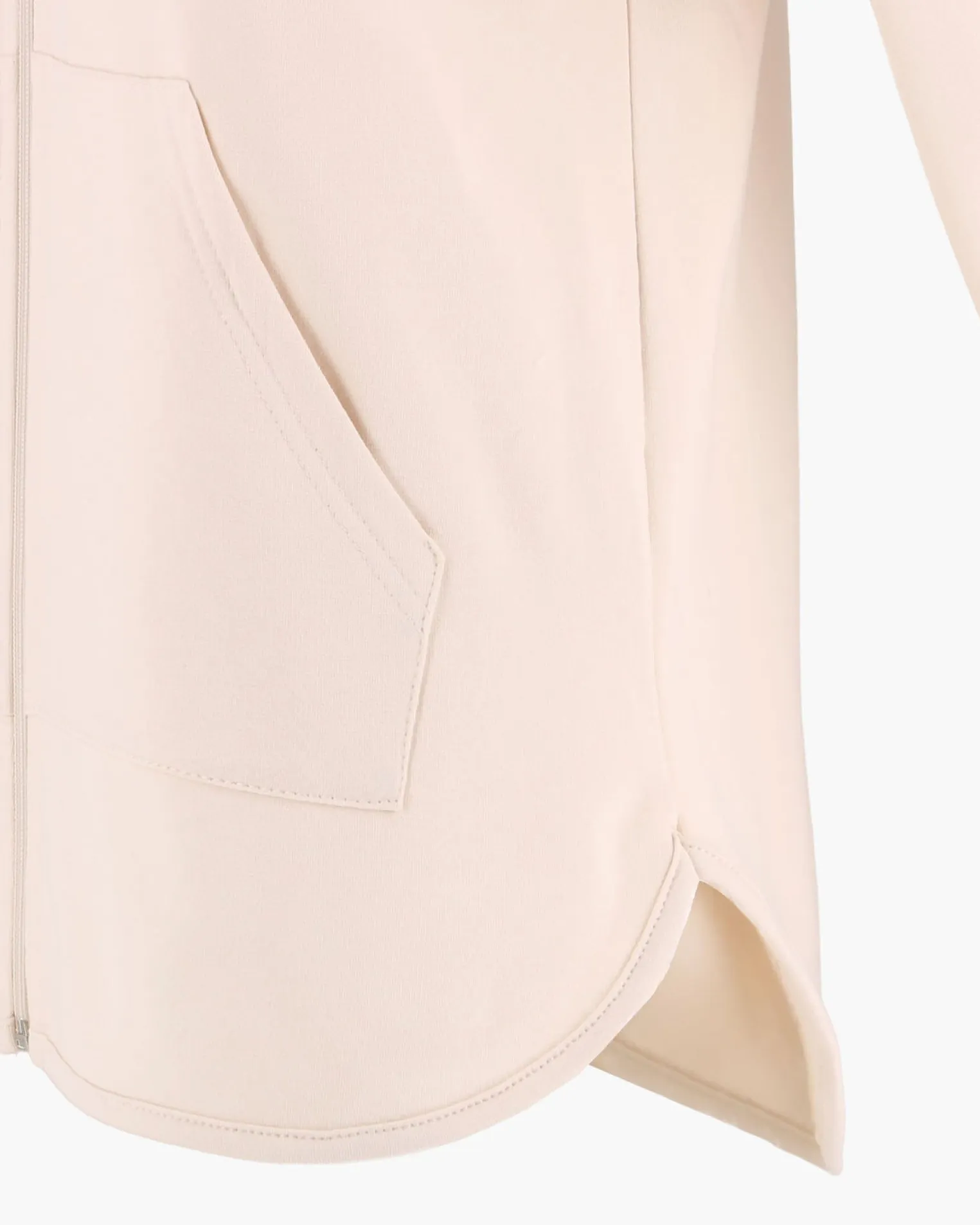 GOLA - FELPA CON CAPPUCCIO FULL ZIP CREMA DA DONNA
