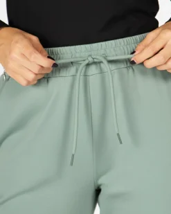 GOLA - PANTALONE VERDE CHIARO DA DONNA CON ARRICCIO