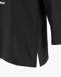 GOLA - TSHIRT NERA MANICA A 3/4 CON SCRITTE